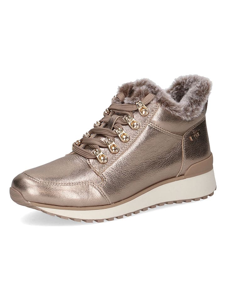 Caprice Leder-Anke-Boots in Braun günstig kaufen