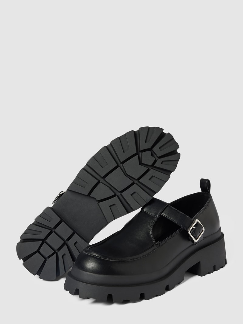 Penny Loafer mit Zierbesatz Modell 'DOJA' in schwarz