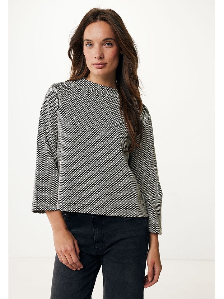 Mexx Bluse in Schwarz/ Beige günstig kaufen