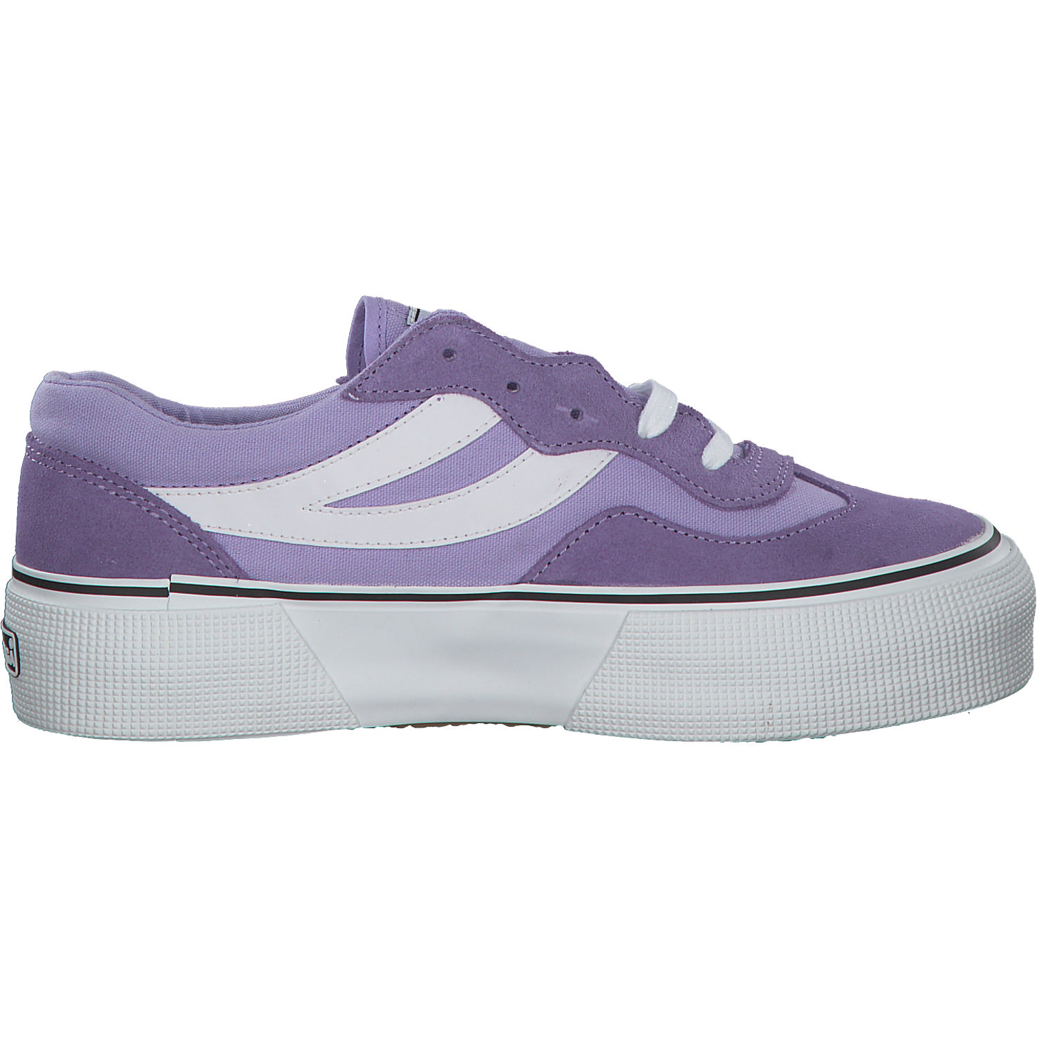 Superga 3041 Revolly Colorblock S1151MW, Schnürschuhe, Damen, violet lilla white