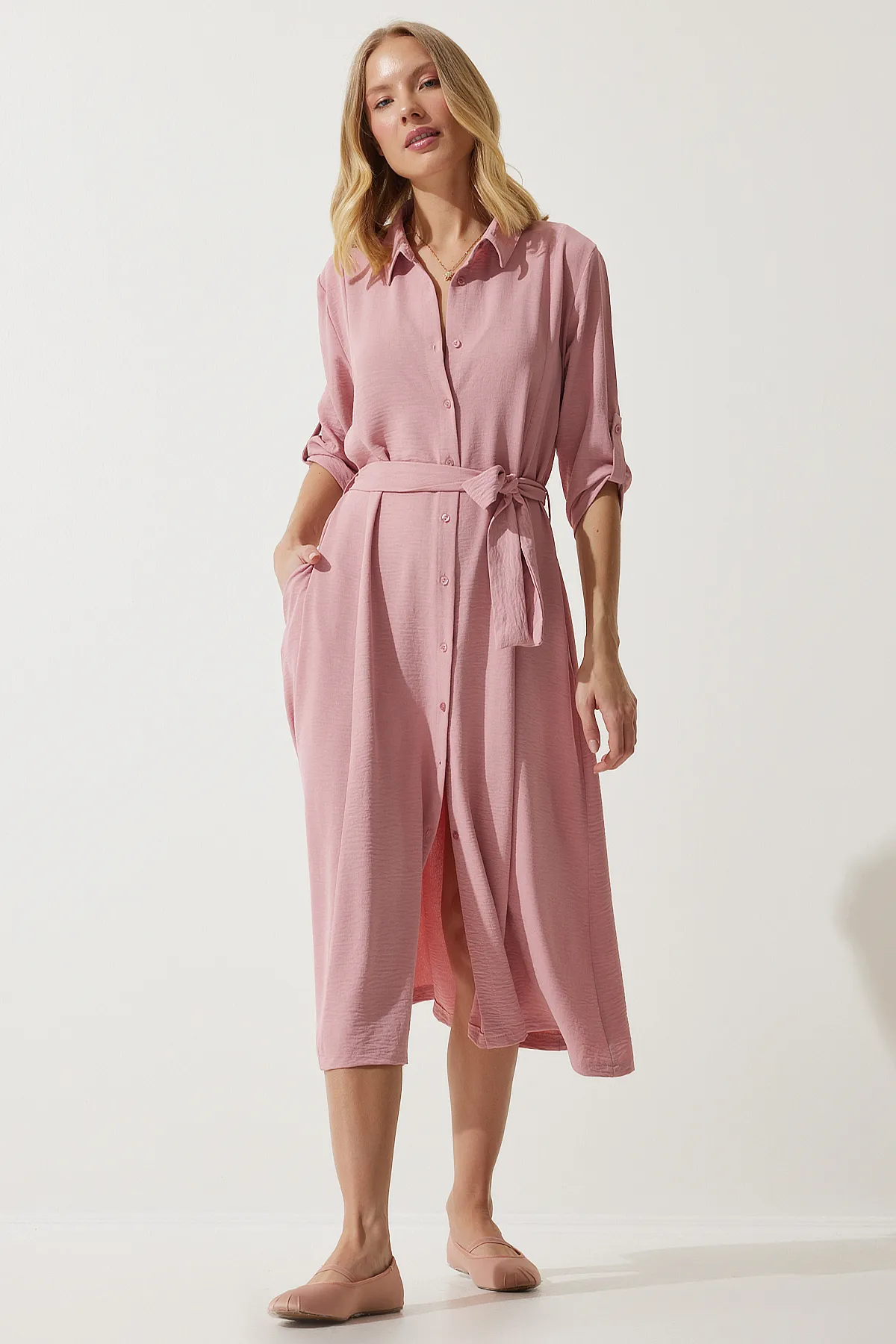 Happiness İstanbul  Kleid - Rosa - A-Linie