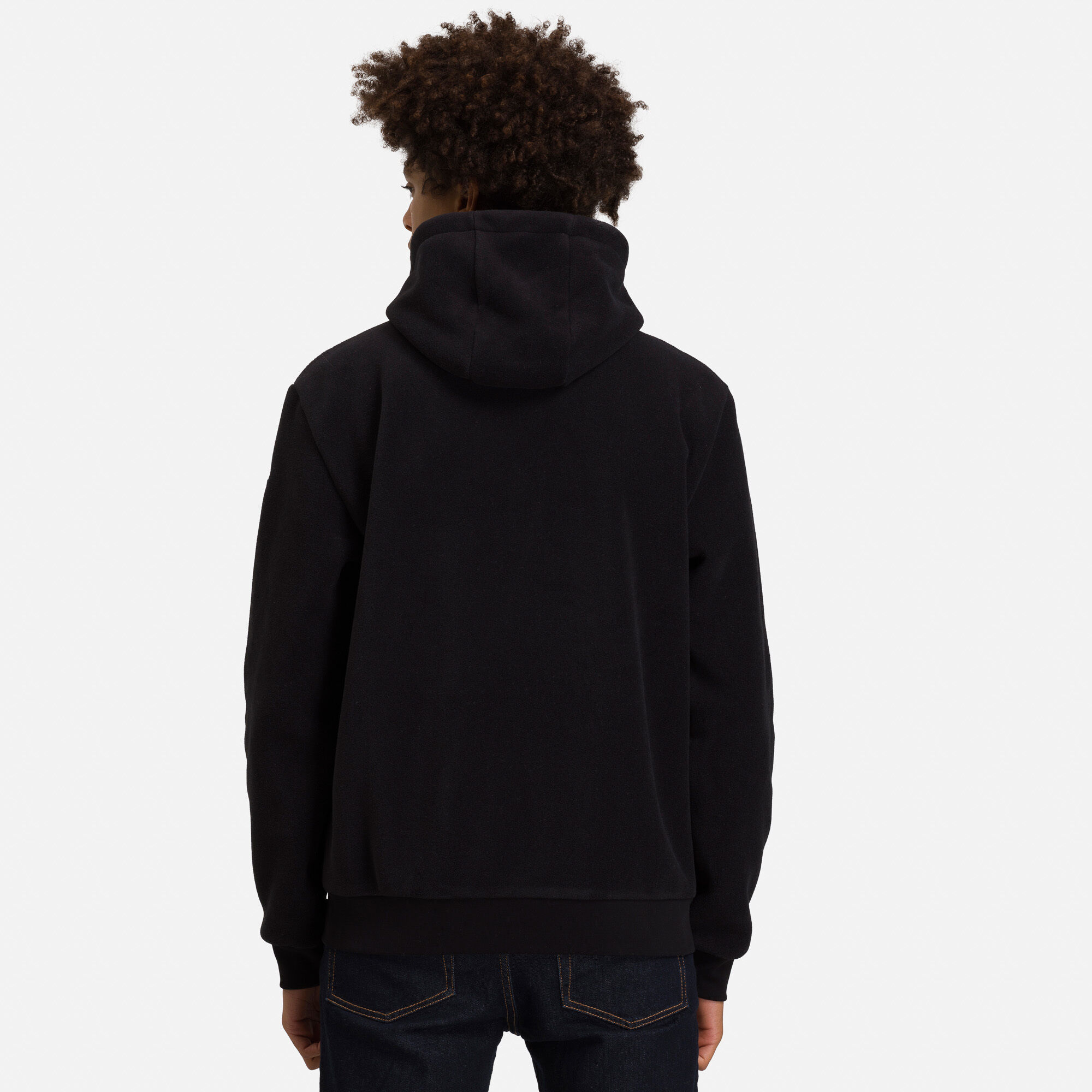 Pull en polaire à capuche zippé Homme