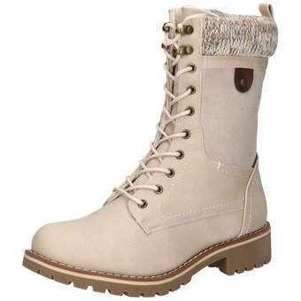 Charmosa Schnürstiefelette in beige