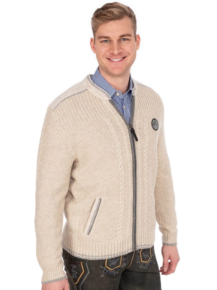 Spieth & Wensky Strickjacke DAHLEM in natur günstig kaufen