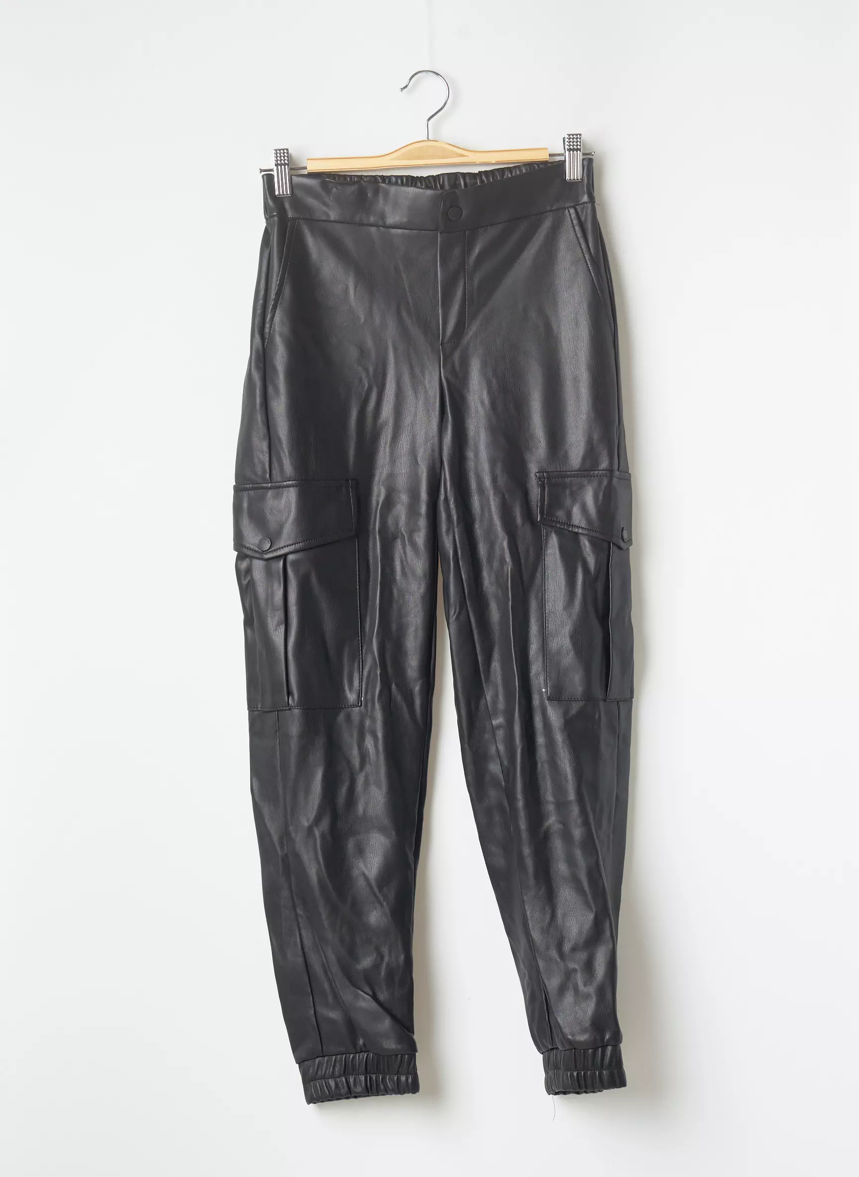 Noisy May Pantalons Cargo Femme couleur noir