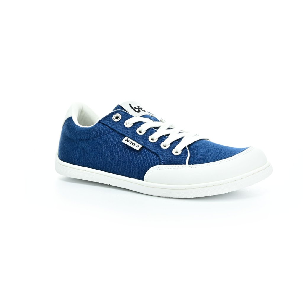 Be Lenka Rebound Dark Blue&White Barfußschuhe