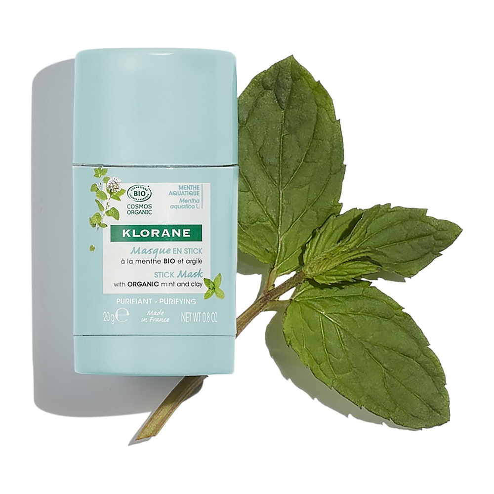 Klorane Menthe Aquatique et Argile - Masque en s tick visage Bio Soin visage