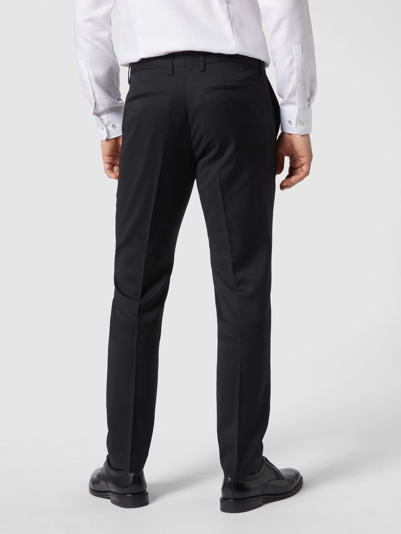 Anzughose mit Stretch-Anteil Modell 'Las' in schwarz