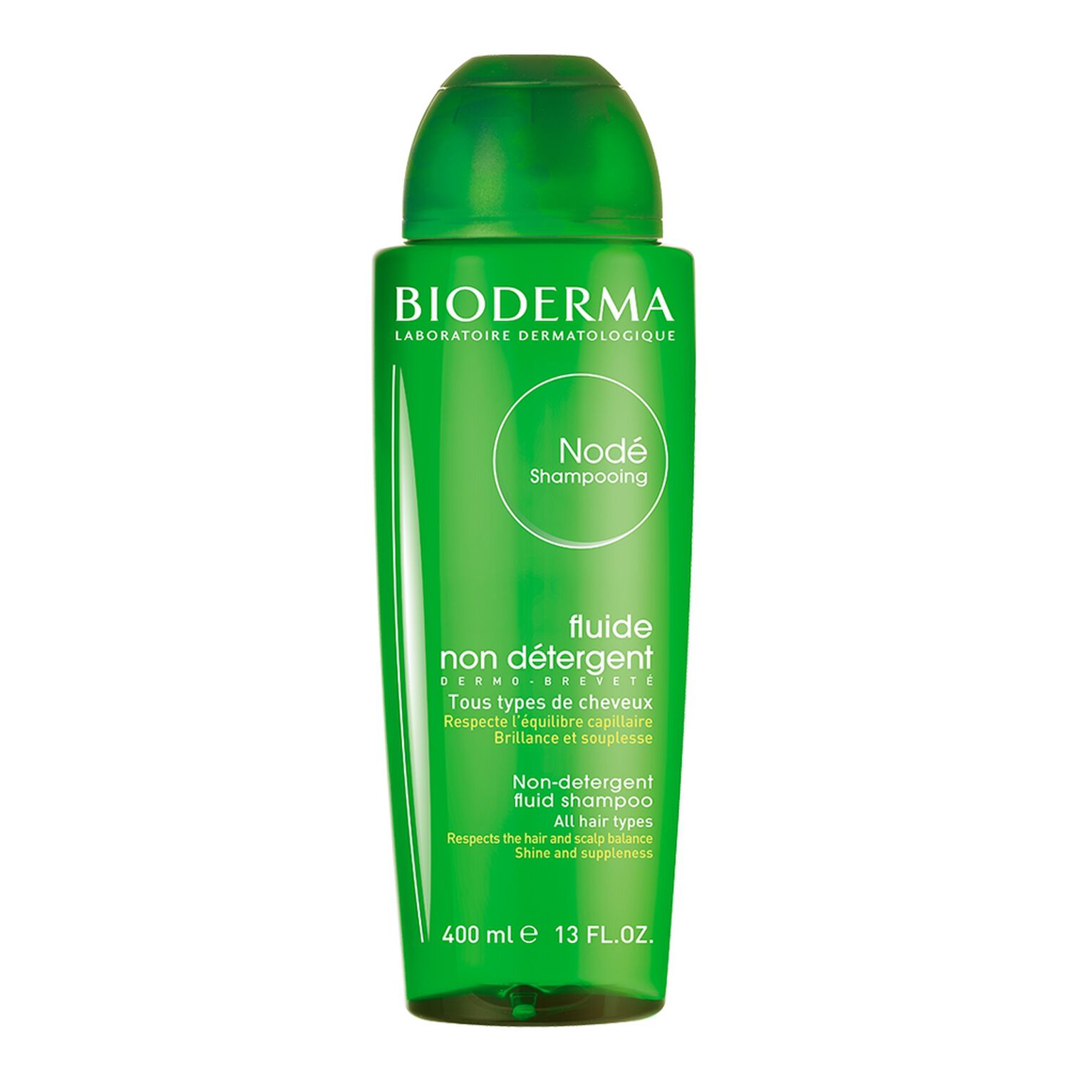 Bioderma Nodé Shampooing Fluide Nettoie, Respecte et Protège - Tous Types de Cheveux