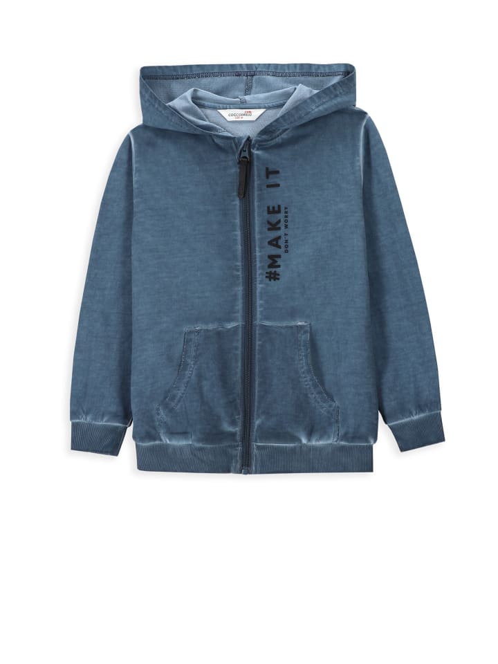 Coccodrillo Sweatshirt mit Reißverschluss  in blau günstig kaufen