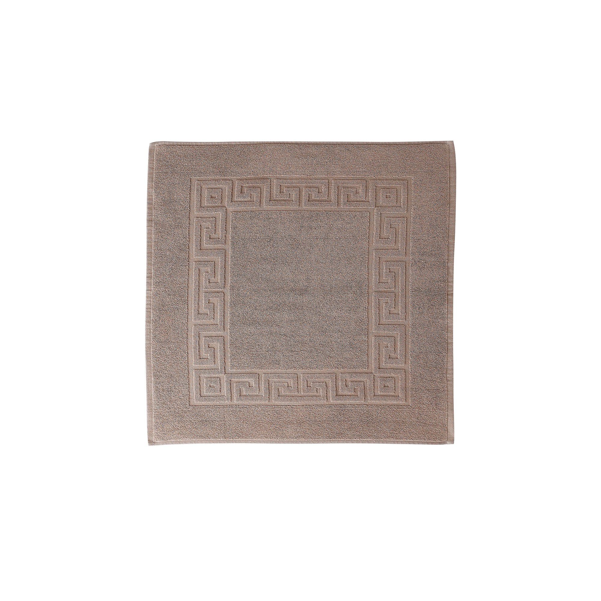 Tapis de bain éponge liteau motif frise grecque