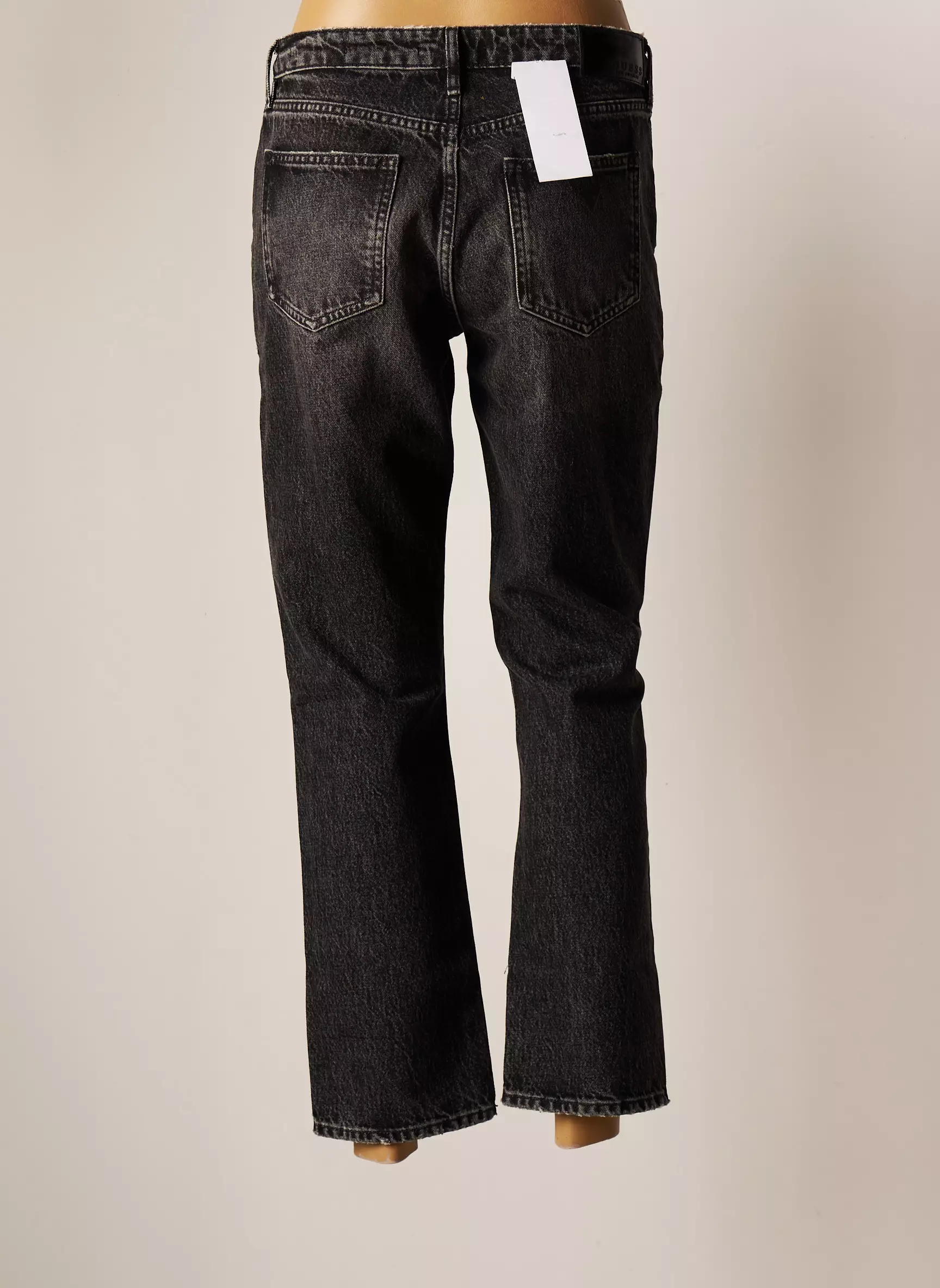 Guess Jeans Coupe Droite Femme couleur gris