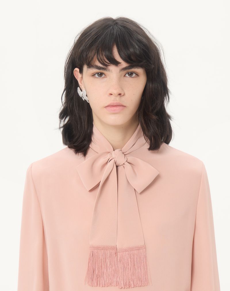 Topo em crepe de chine