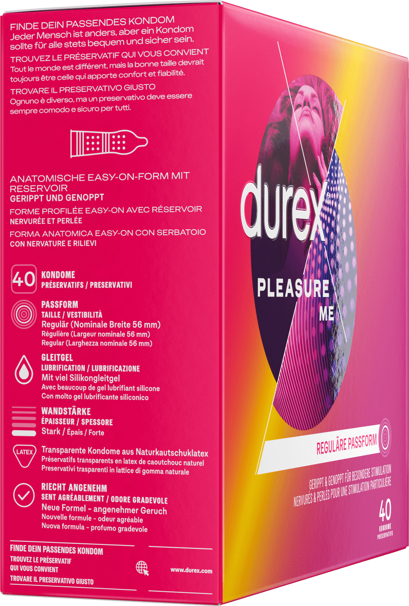 Kondome Pleasure Me, Breite 56mm, 40 St