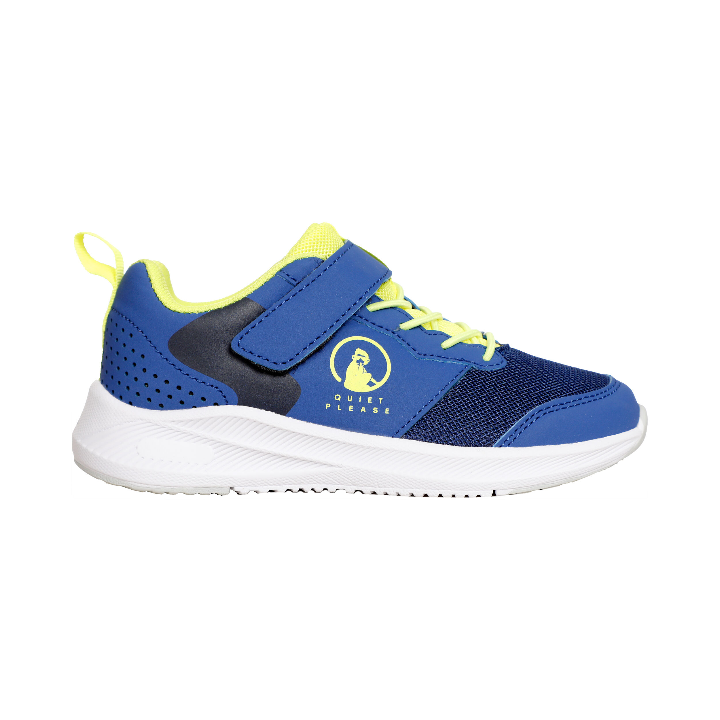 Courtstyler Velcro Allcourtschuh Kinder - Blau, Gelb