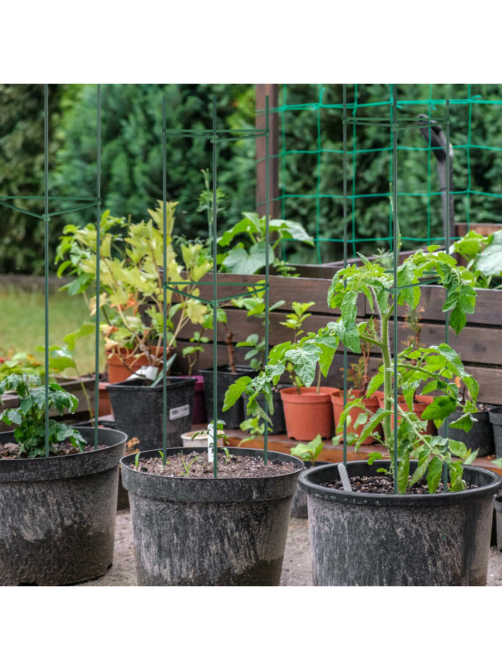 relaxdays 4 x Rankhilfe in Grün - (B)16 x (H)90 x (T)16 cm günstig kaufen onesize