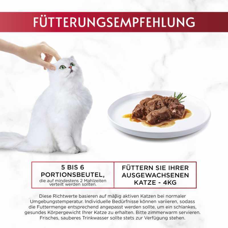 GOURMET Nassfutter GOURMET Mon Petit Intense 8x6x50g mit Rind, Kalb, Lamm