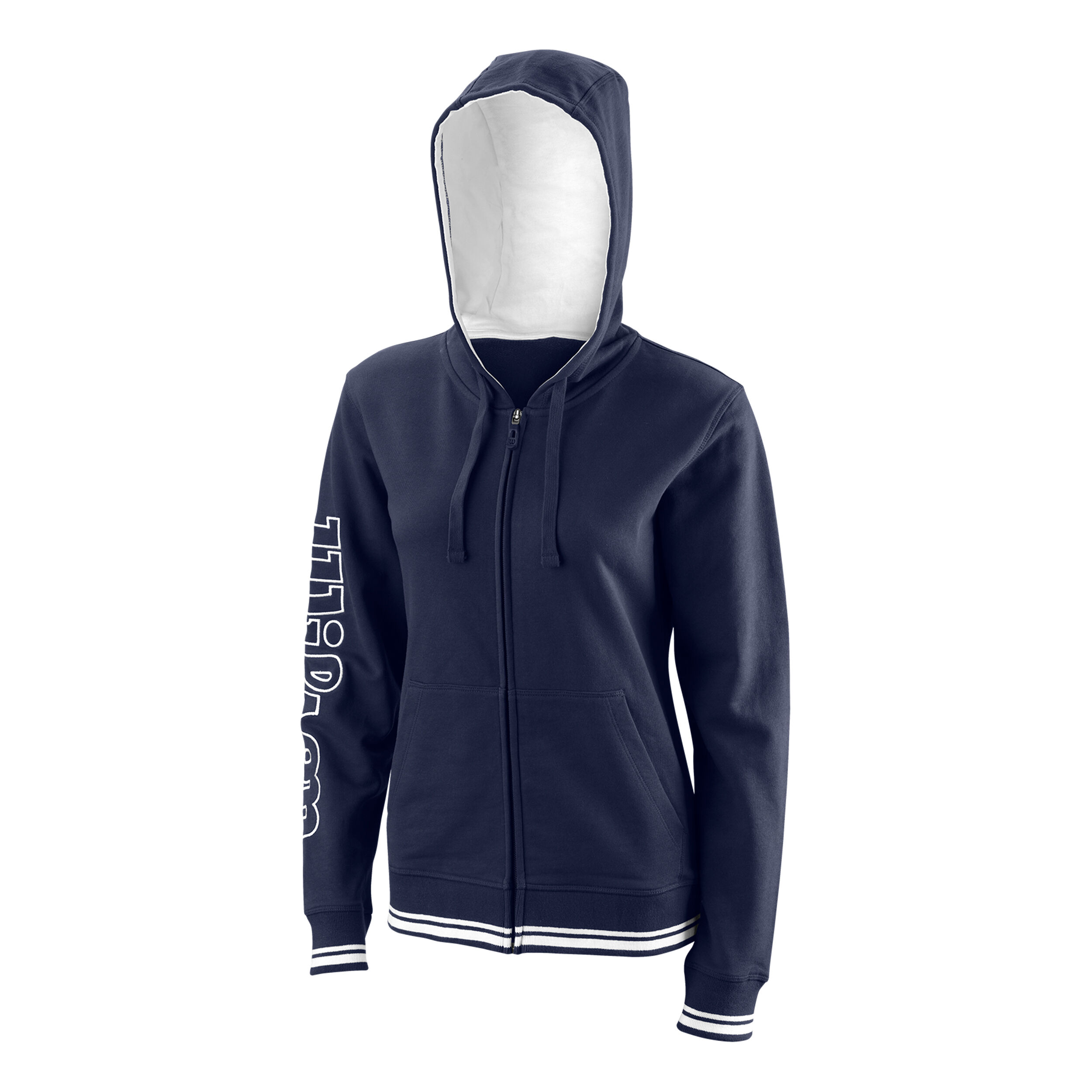 Team II Sweatjacke Damen - Dunkelblau, Weiß