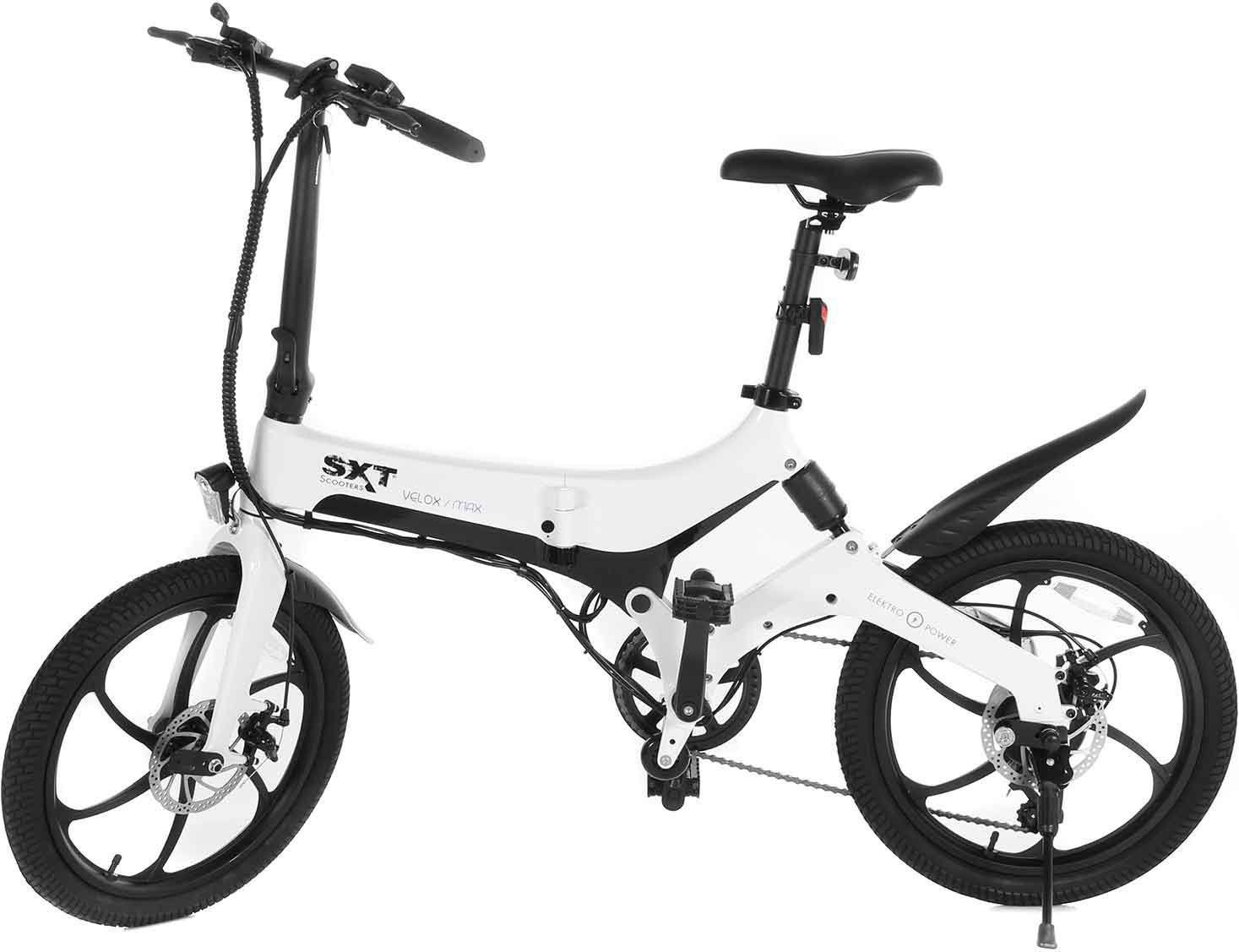 SXT Scooters E-Bike Velox MAX, 6 Gang, Heckmotor, 280,8 Wh Akku