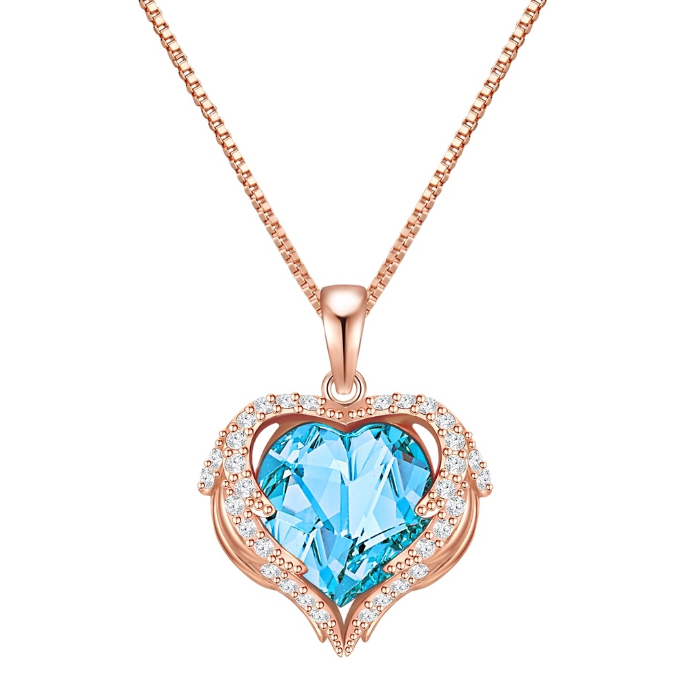 Rafaela Donata Collier en argent Coeur orné de cristaux Swarovski Orné de cristaux Swarovski en  collier
