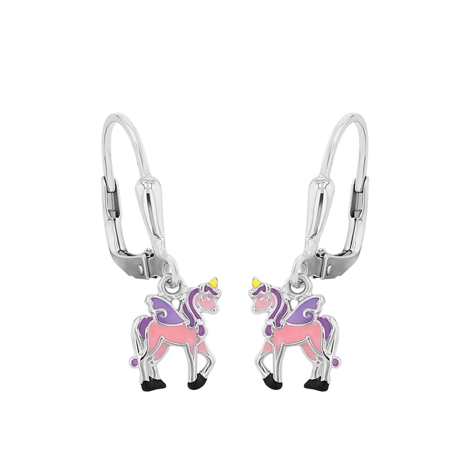 Ohrhänger für Mädchen. 925 Sterling Silber | Einhorn