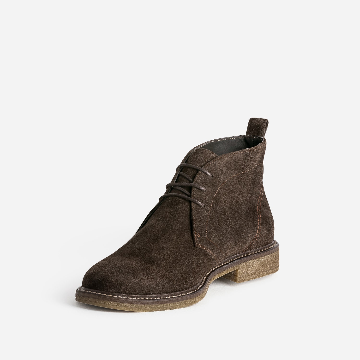 Desert Boots marron en cuir velours