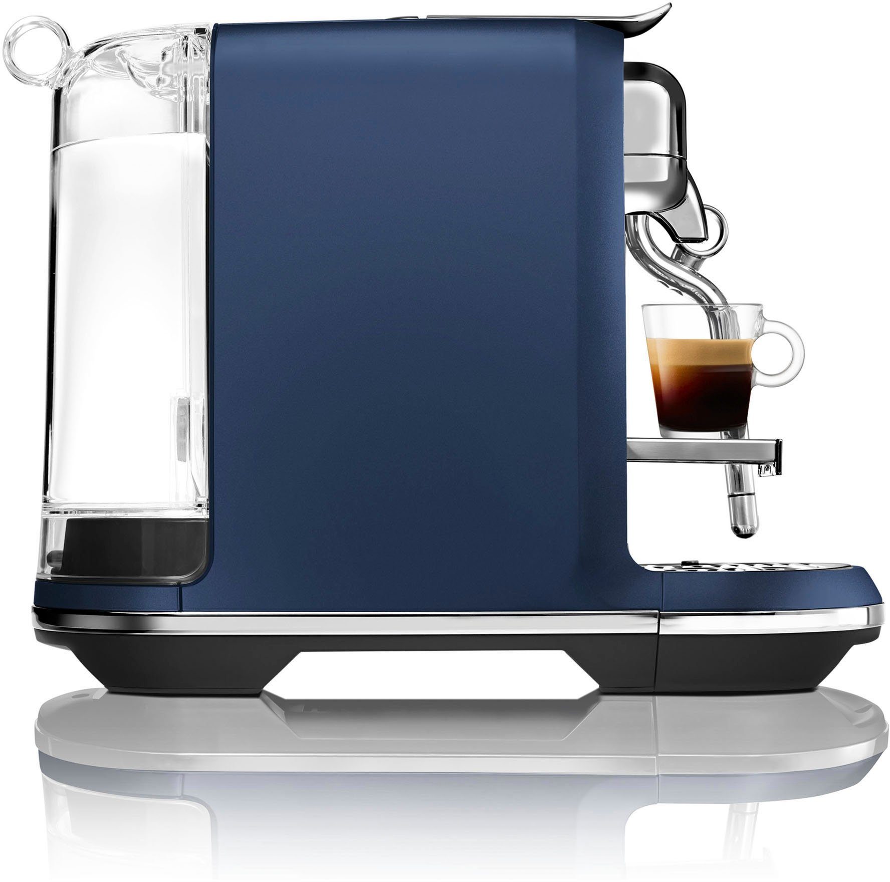 Nespresso Kapselmaschine Creatista Plus SNE800DBL mit Edelstahl-Milchkanne, inkl. Willkommenspaket mit 14 Kapseln
