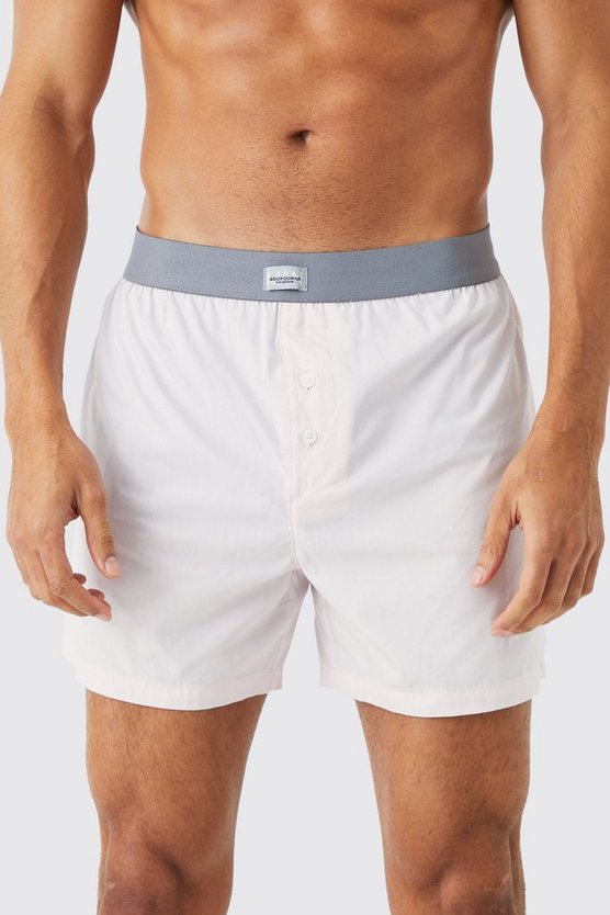 3 Pack Man Tab Woven Boxer Shorts