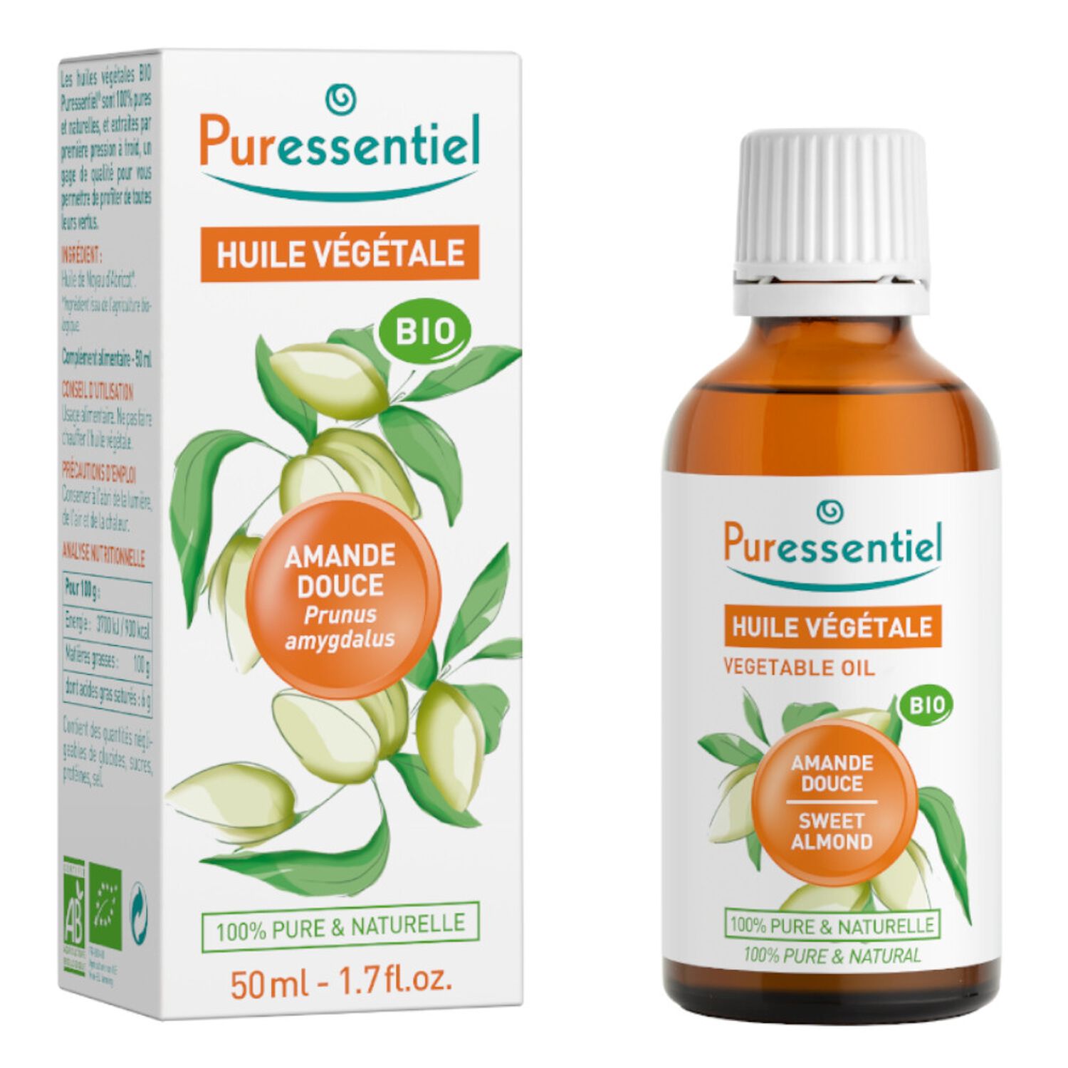 Puressentiel Huile Végétale Amande Douce