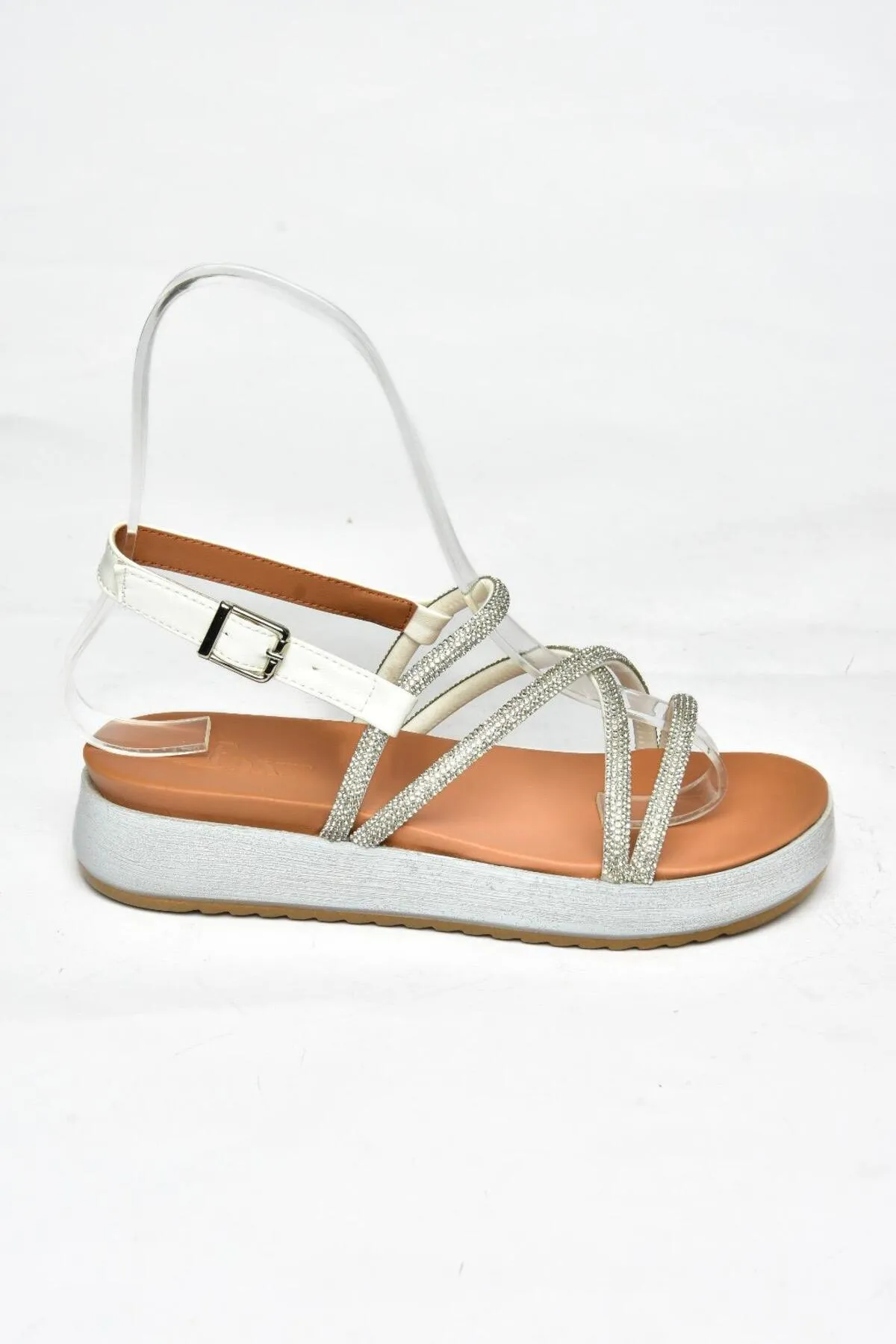 Fox Shoes  Sandalette - Weiß - Flacher Absatz