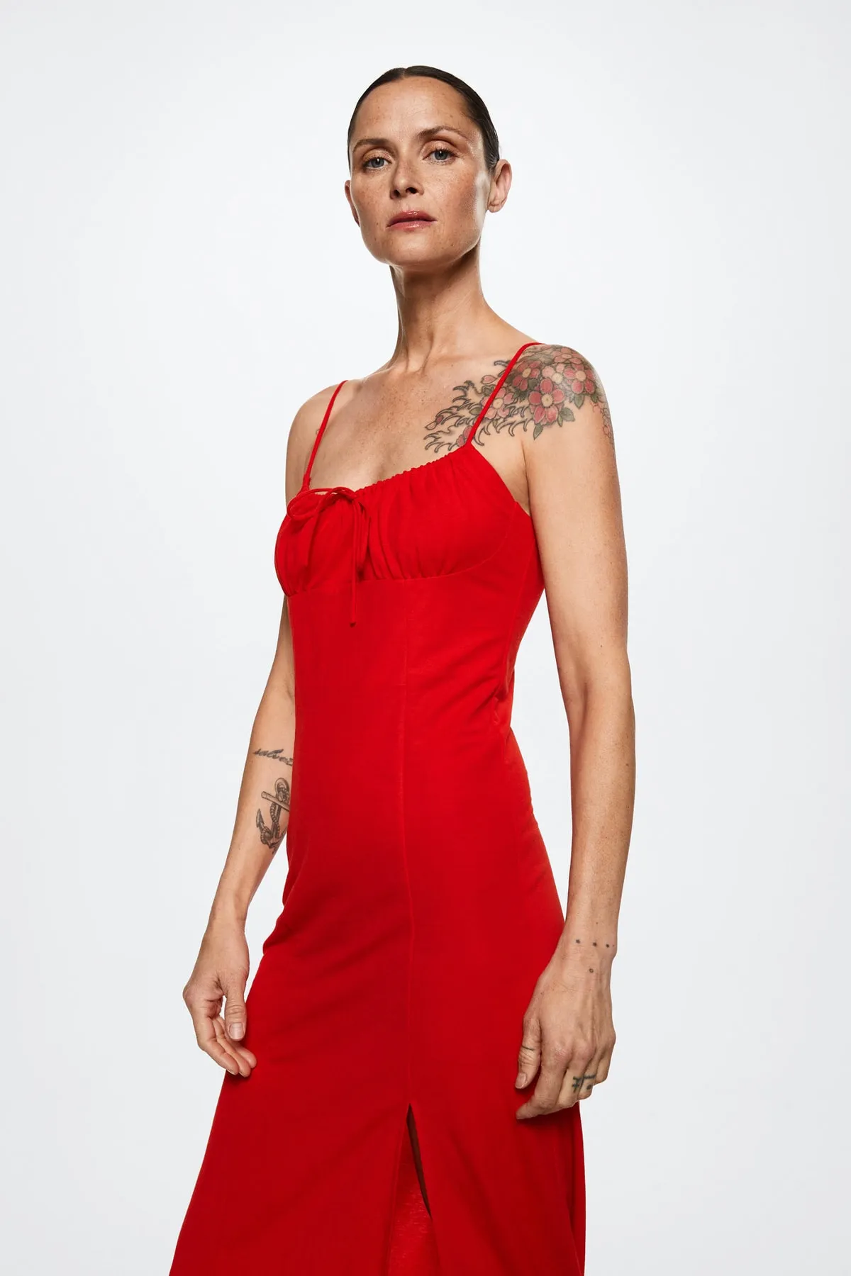 MANGO  Rotes Damenkleid 37030456