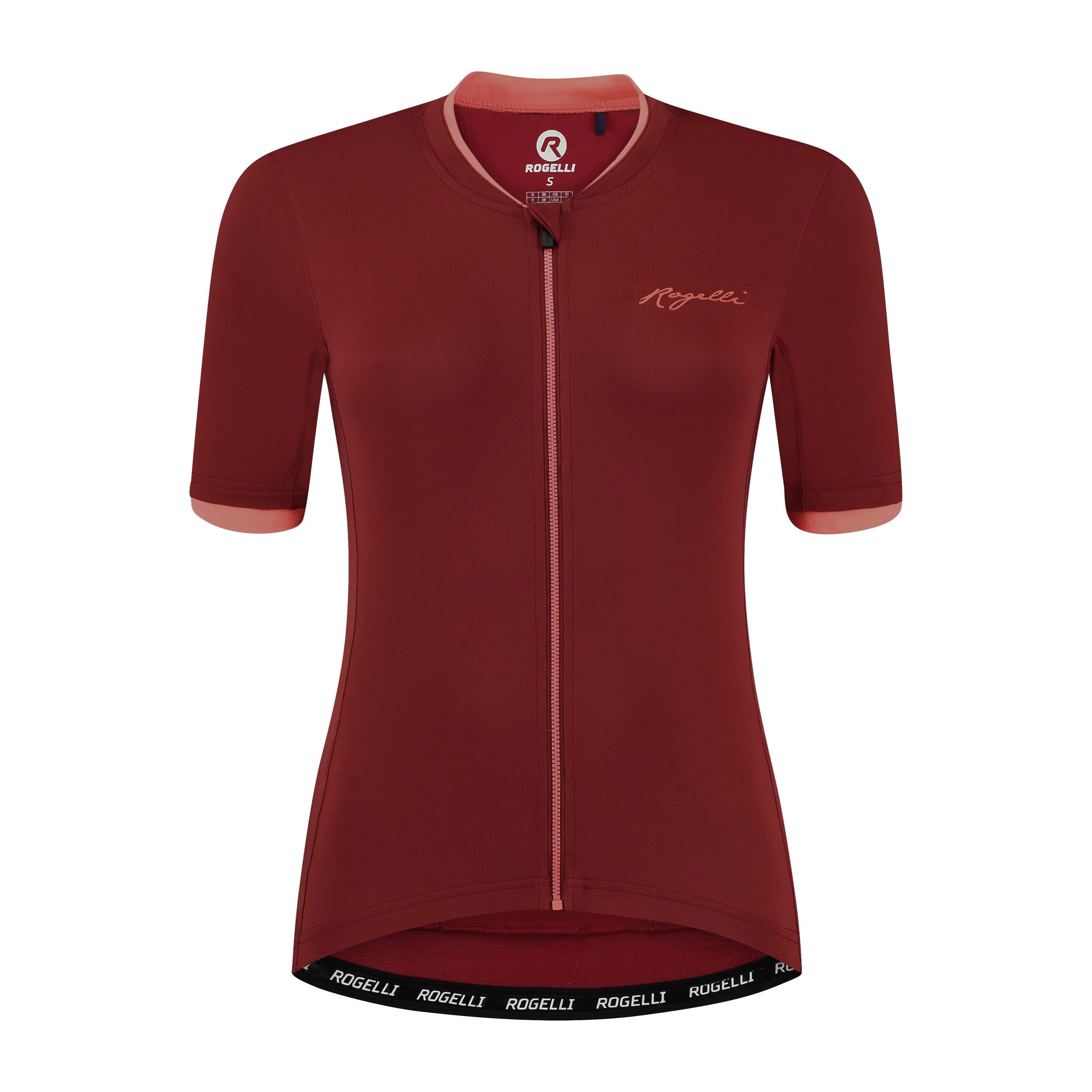 Rogelli Essential Bordeaux Coral Damen Radtrikot