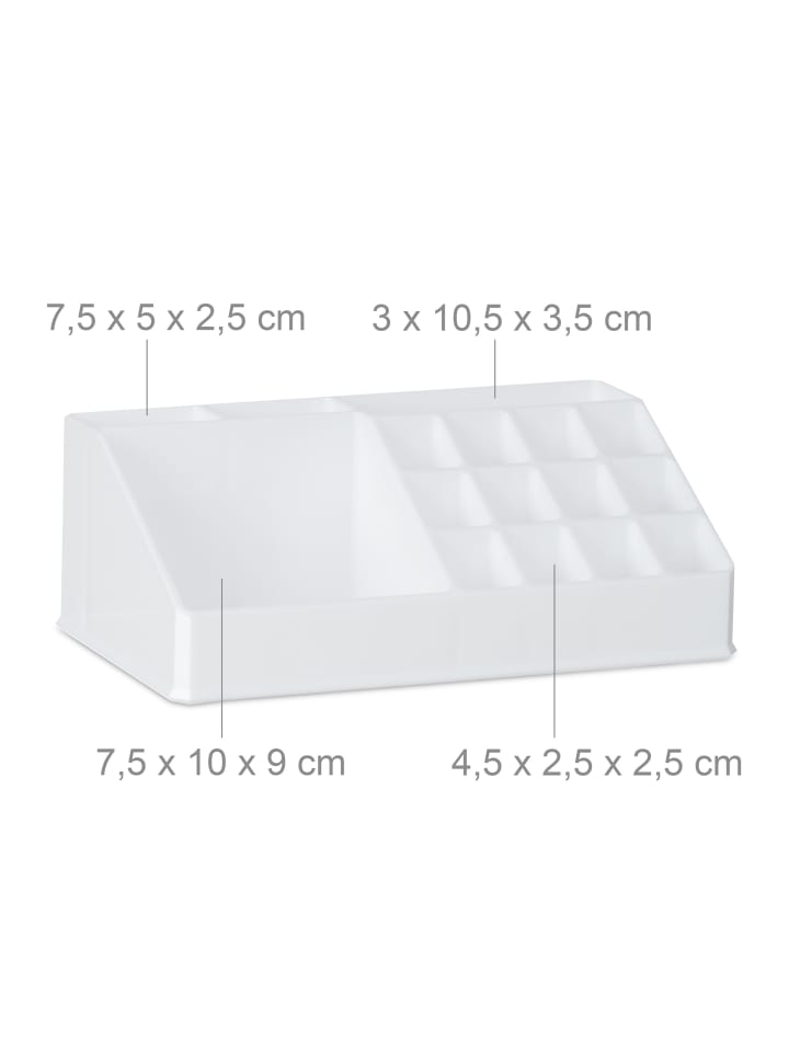 relaxdays Kosmetikorganizer in Weiß günstig kaufen onesize