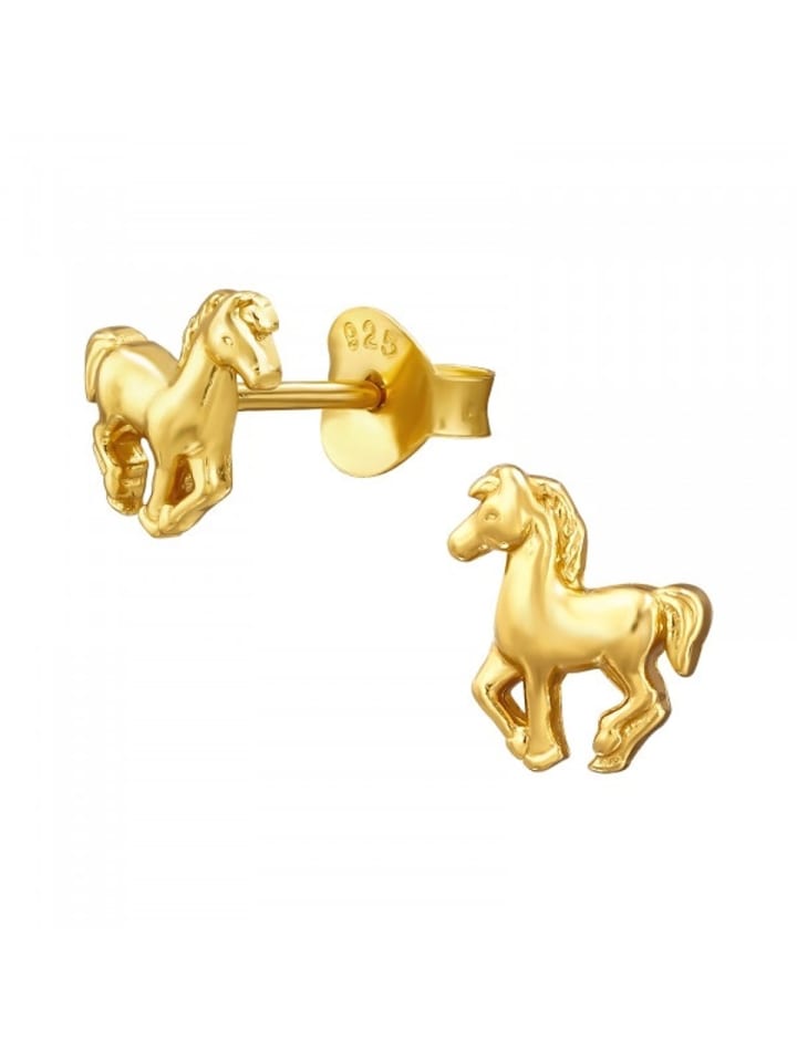 Alexander York Ohrringe, Ohrstecker PFERD in Gold aus 925 Sterling Silber, 2-tlg. günstig kaufen onesize