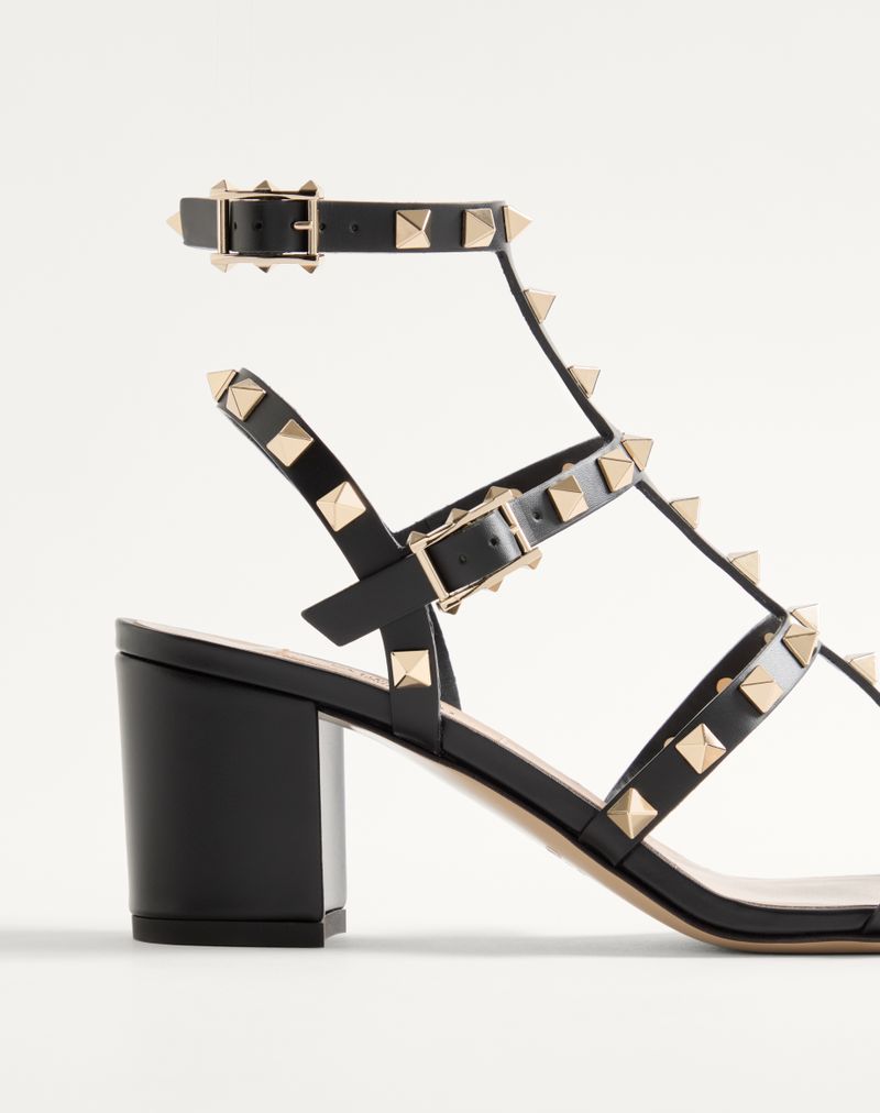 Rockstud sandaal met 60 mm bandjes