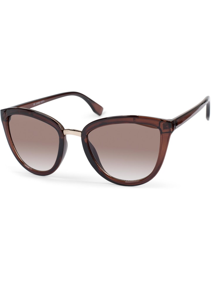 styleBREAKER Cateye Sonnenbrille in Braun / Braun Verlauf günstig kaufen onesize