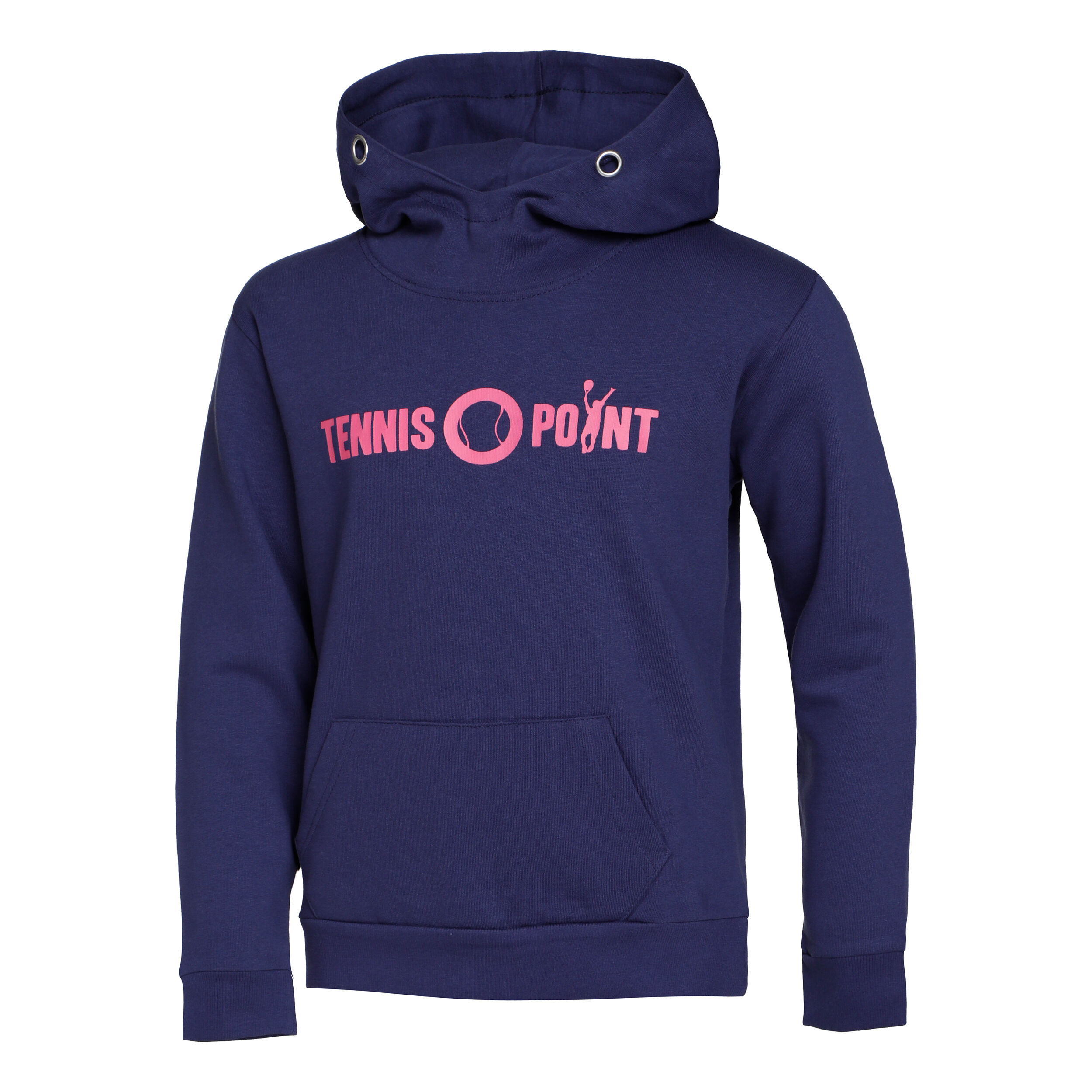 Basic Hoody Kinder - Dunkelblau, Pink
