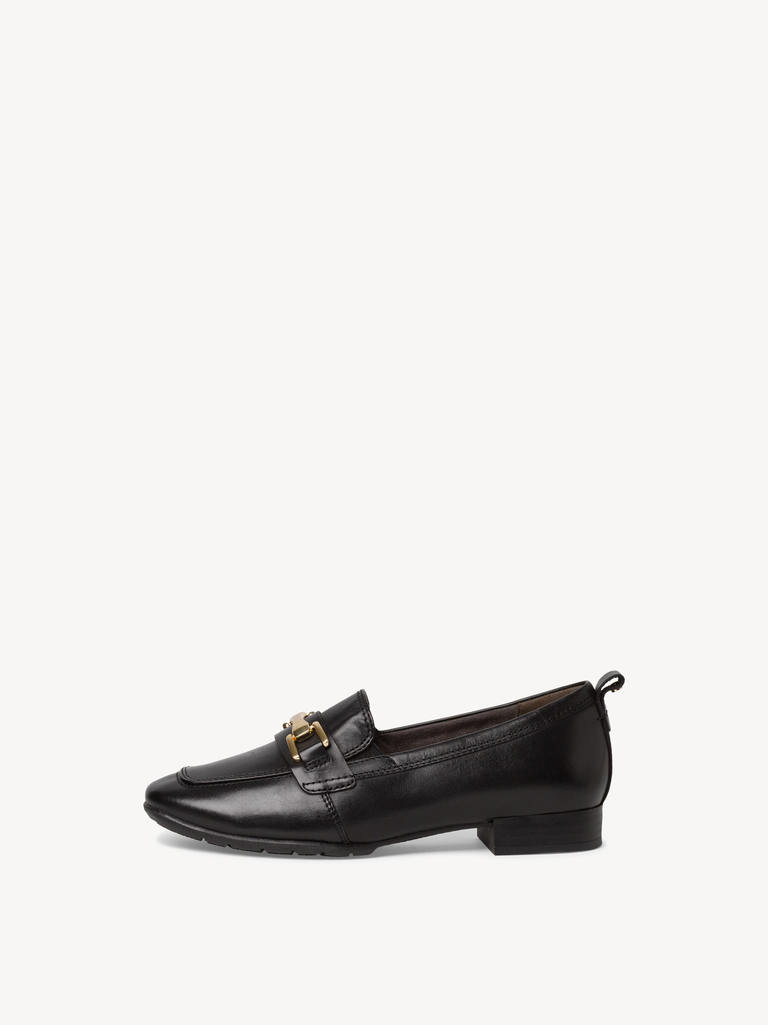 Slipper en cuir - noir