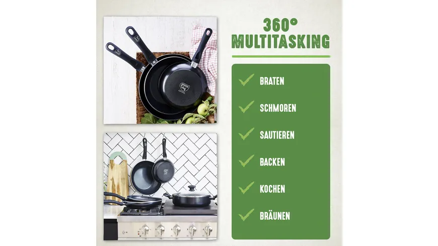 GreenChef Pfanne Diamond Black Ø 24cm
