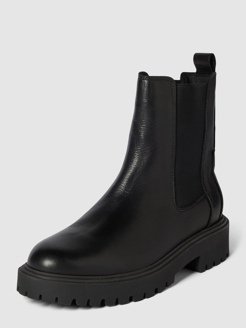Chelsea Boots aus echtem Leder Modell 'Phia' in schwarz
