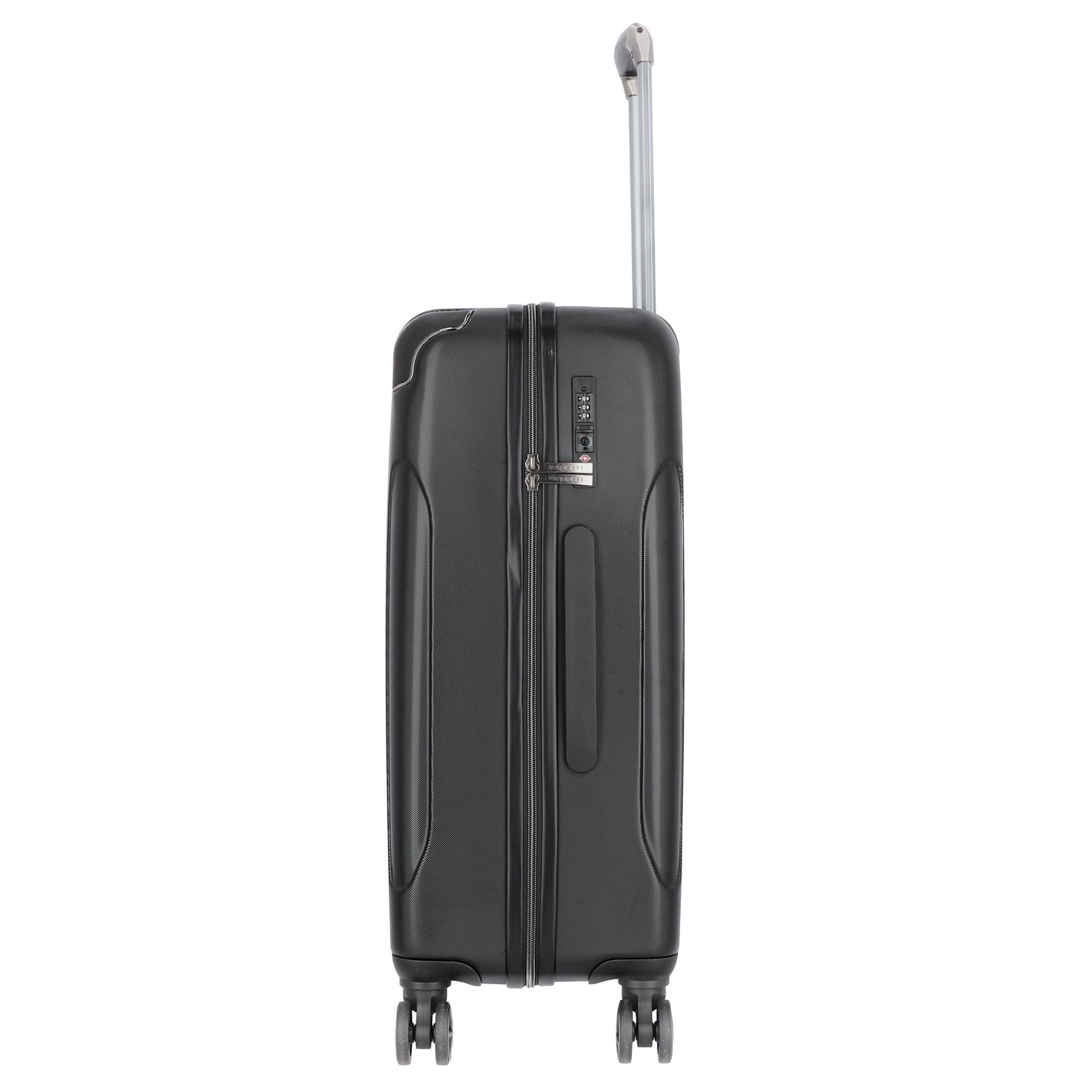 bugatti Trolleyset Valencia, 4 Rollen, (3-teilig, 3 tlg), ABS