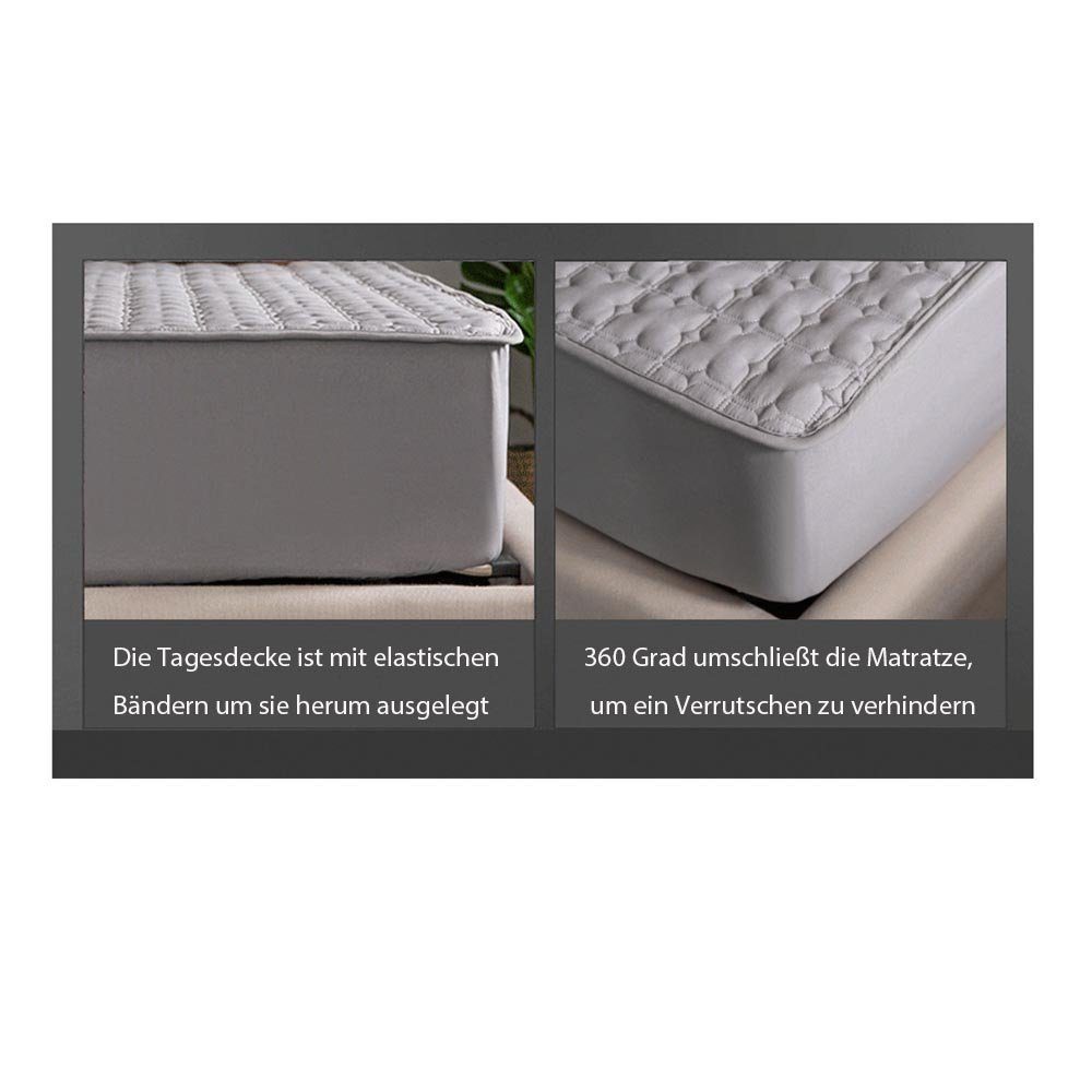 Matratzenauflage Matratzenauflage,Matratzenschoner,atmungsaktive Matratzenauflage Mutoy, Baumwollstoff Spannbettlaken Matratzenschutz waschbar