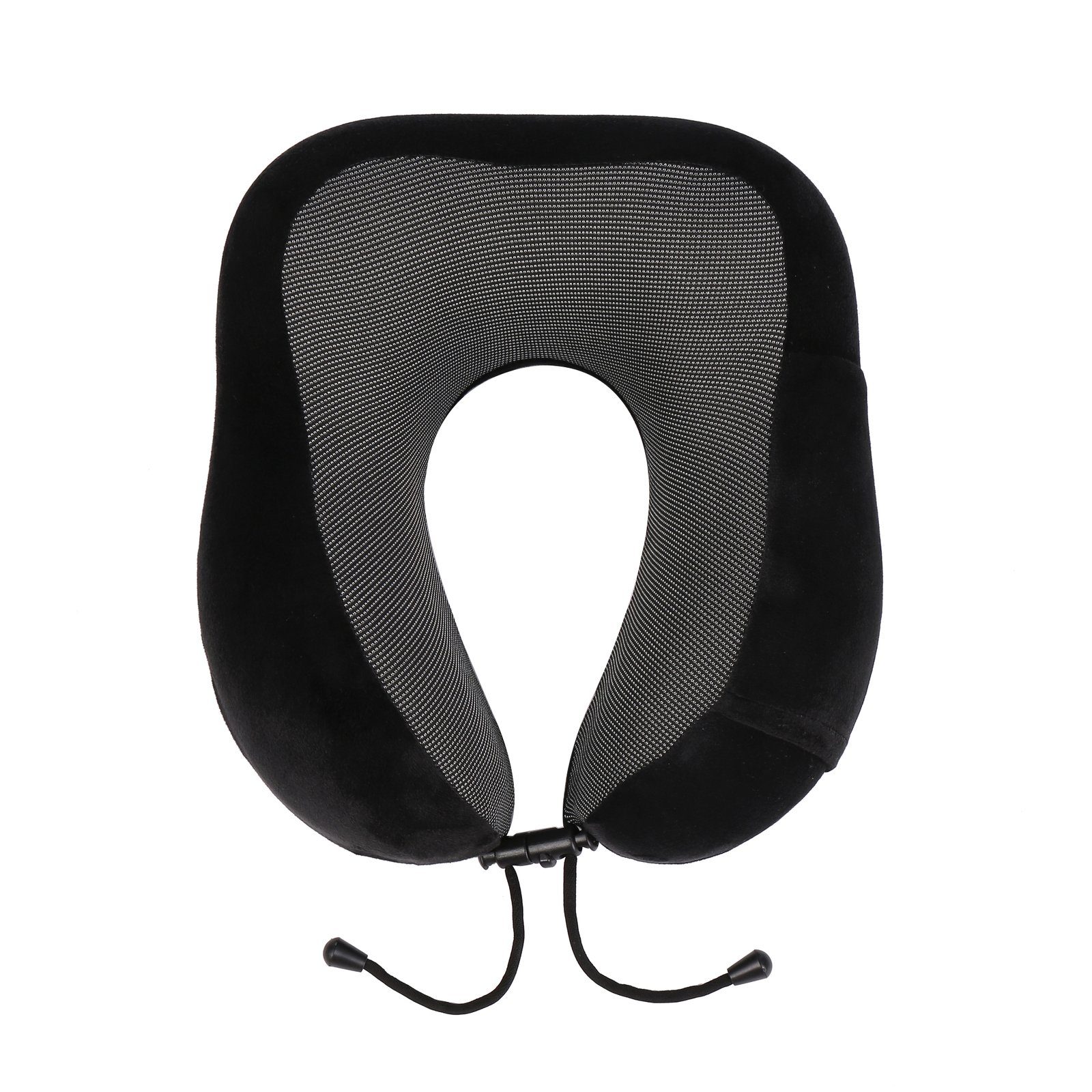 Wellgro Nackenkissen Nackenkissen mit 3D Schlafmaske und Ohrstöpsel - abnehmbarer Bezug