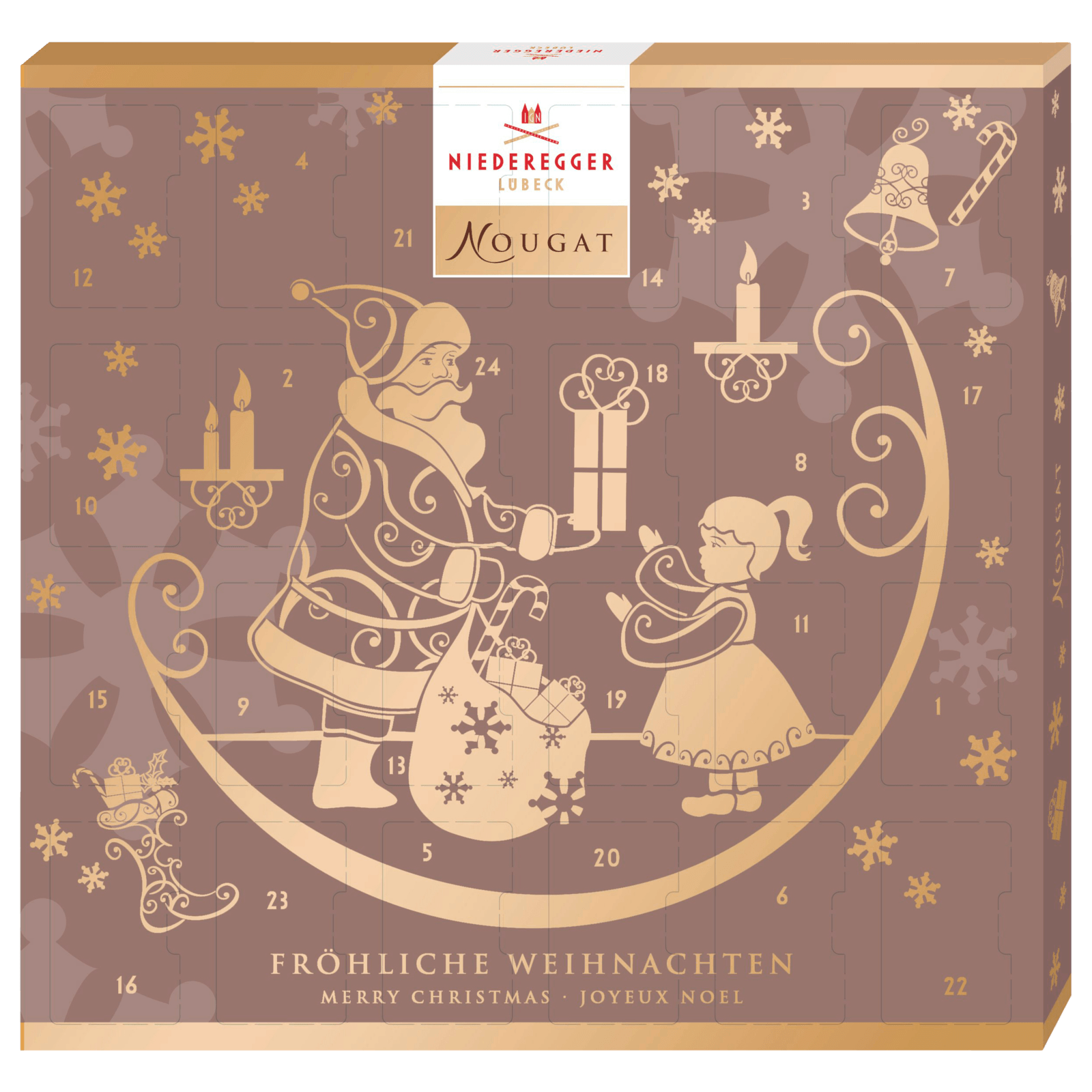 Niederegger Adventskalender Nougat 185g