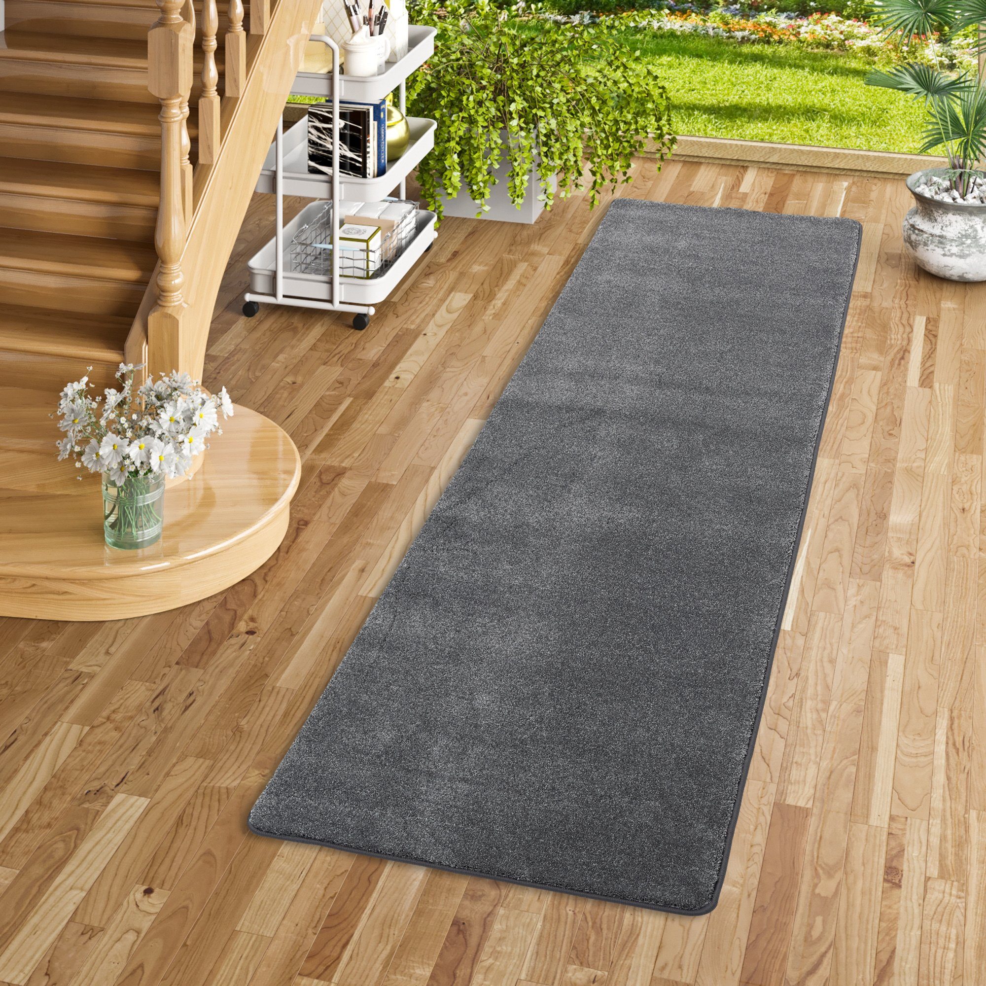 Hochflor-Läufer Hochflor Luxus Velours Läufer Teppich Touch, Snapstyle, Eckig, Höhe: 20.5 mm