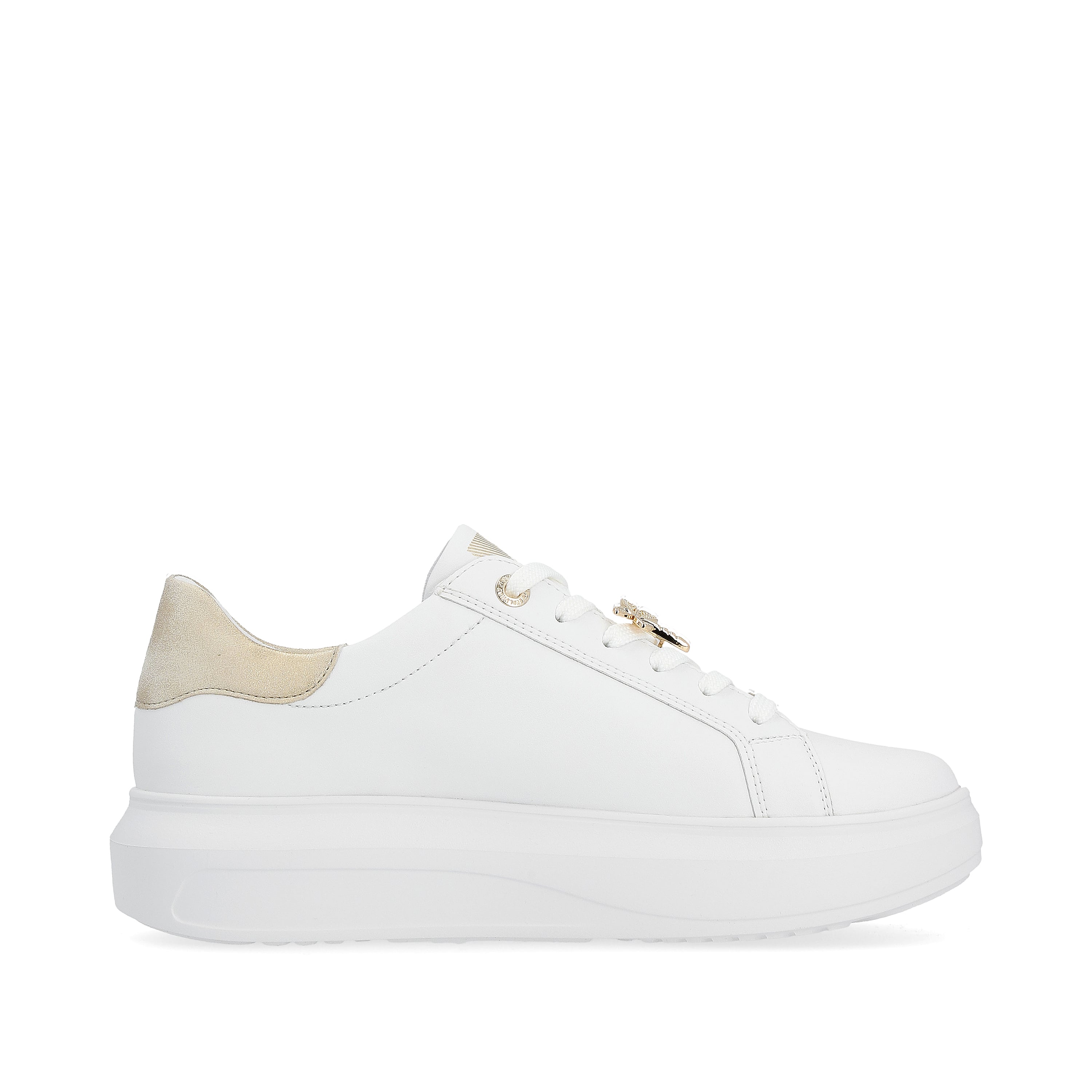 Rieker Damen Sneaker Low swan-white gold