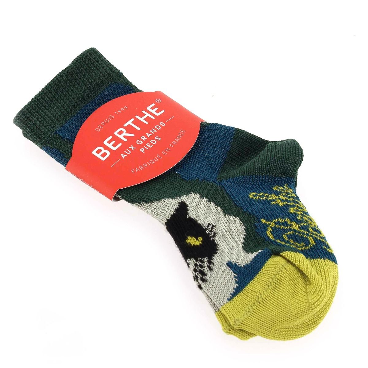 Berthe aux grands pieds  BAG13 - vert bleu
