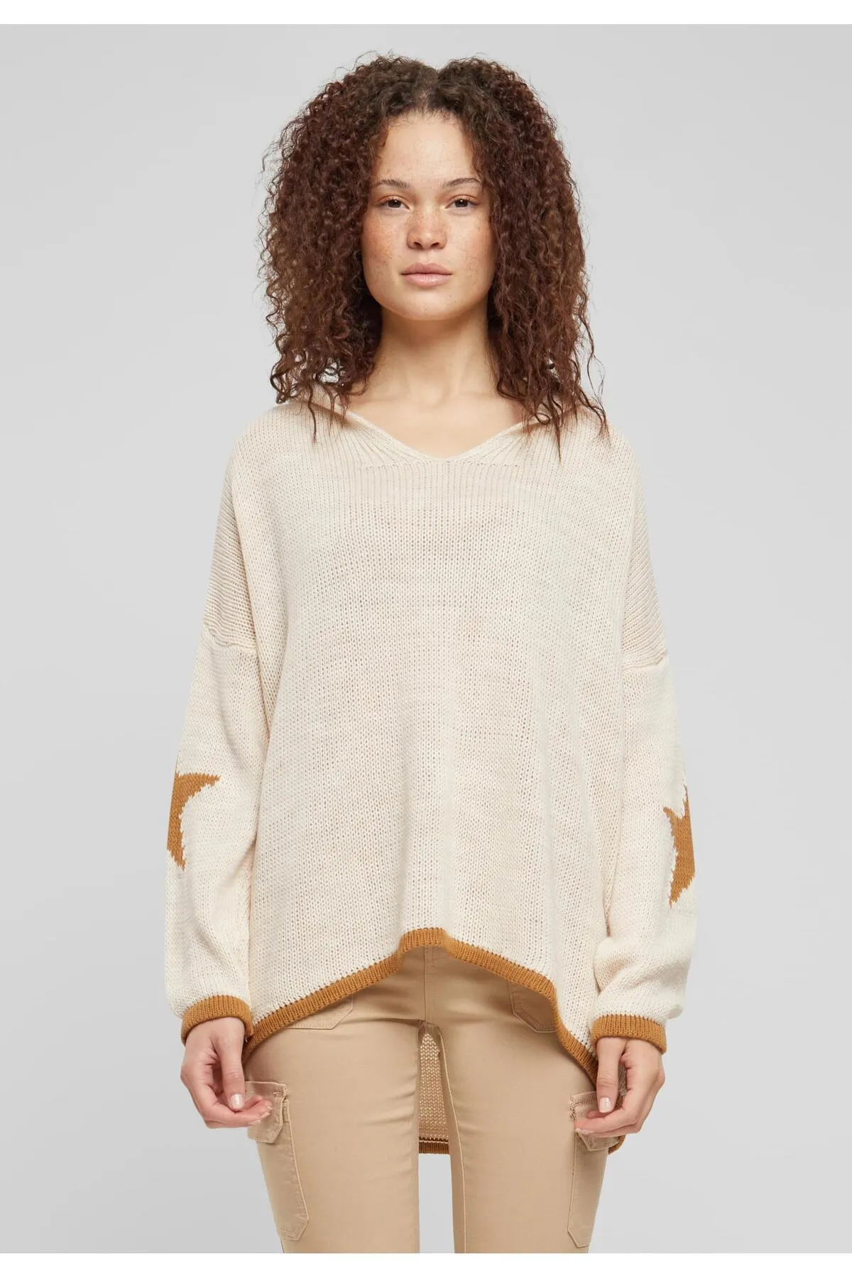 Cloud5ive  Damen Cloud5ive Damen Oversized Hoodie mit Stern Print hinten