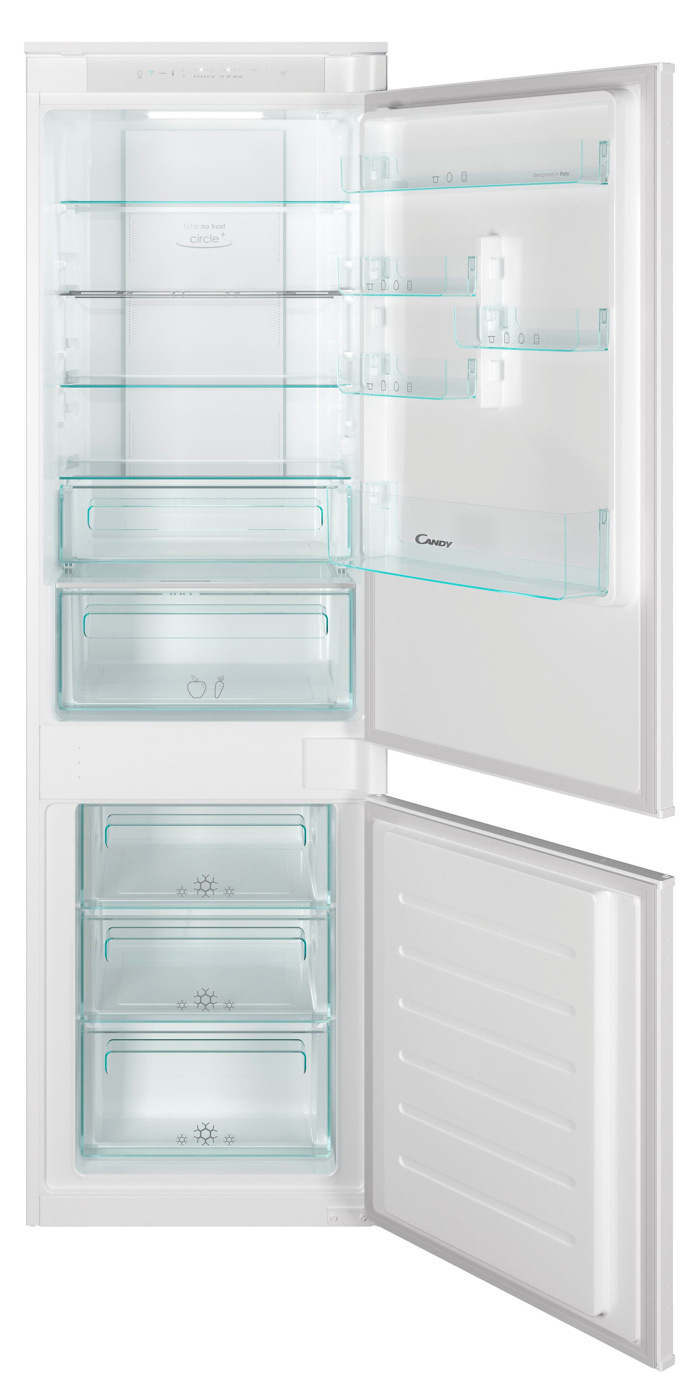 Candy Einbaukühlgefrierkombination CBT5518EW, 177,2 cm hoch, 54 cm breit