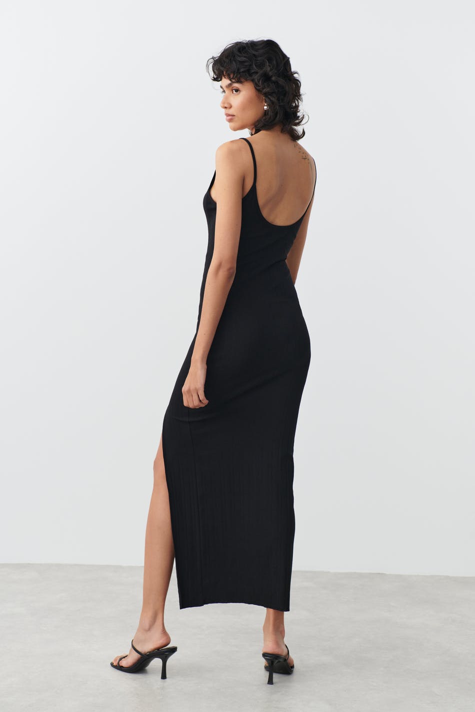 Long rib dress